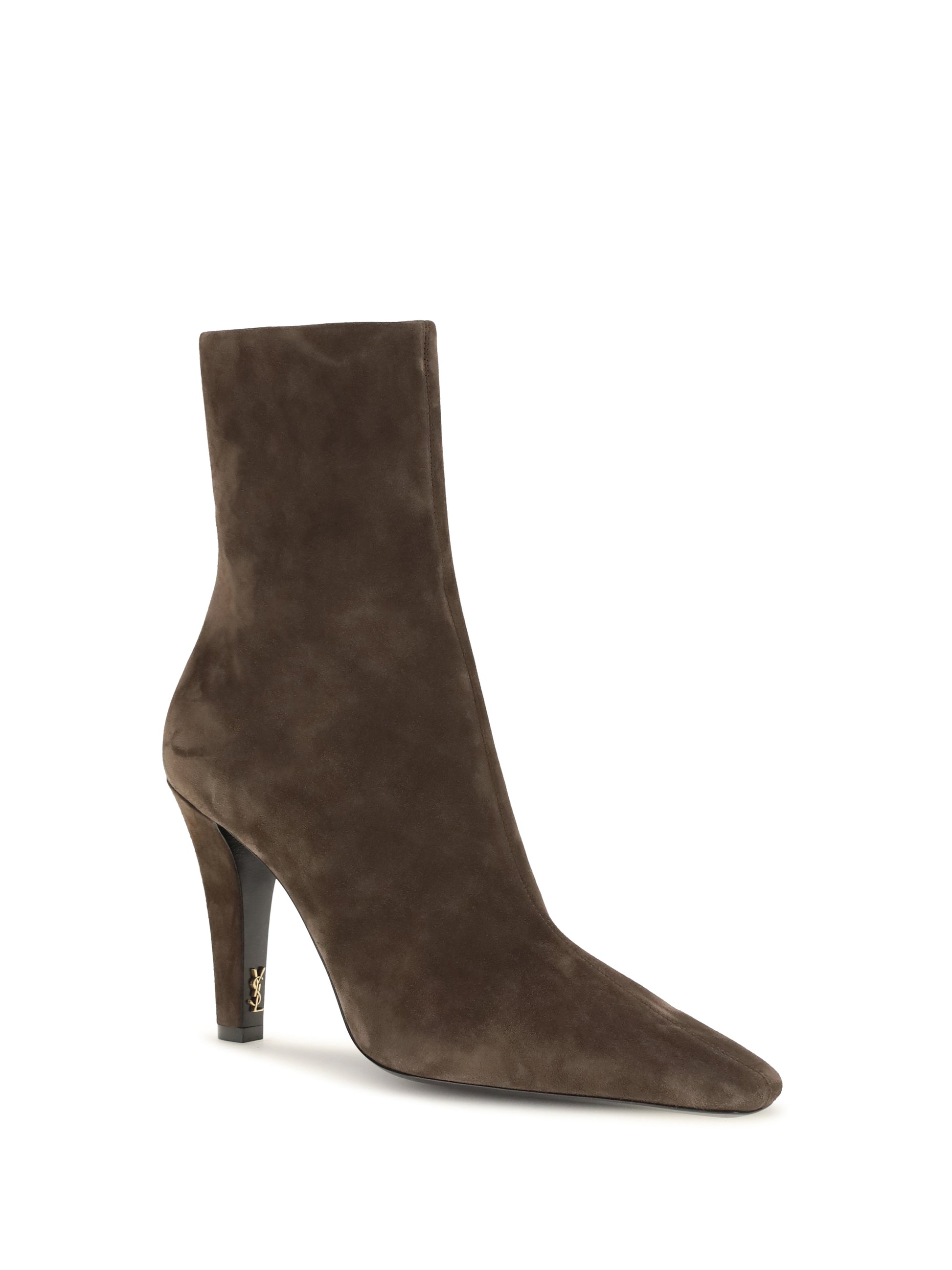 Saint Laurent Women Jill Suede Ankle Boots SAINT LAURENT