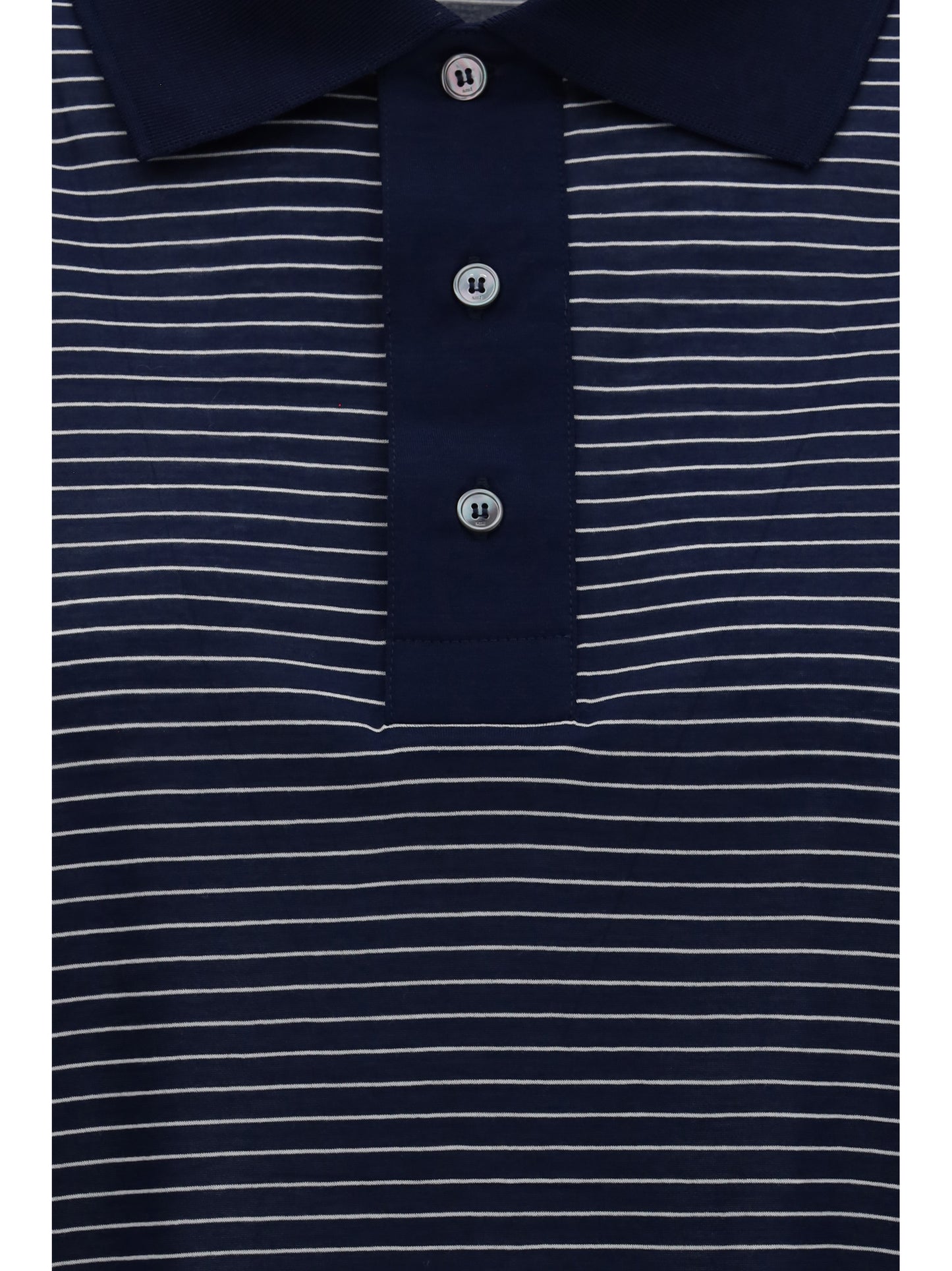 Ami Paris Women Cotton Striped Ami De Coeur Polo AMI PARIS