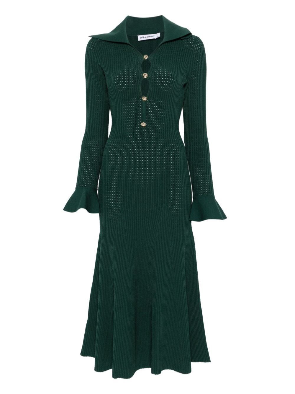 Self-Portrait Women Kknitted Midi Dress SELF-PORTRAIT