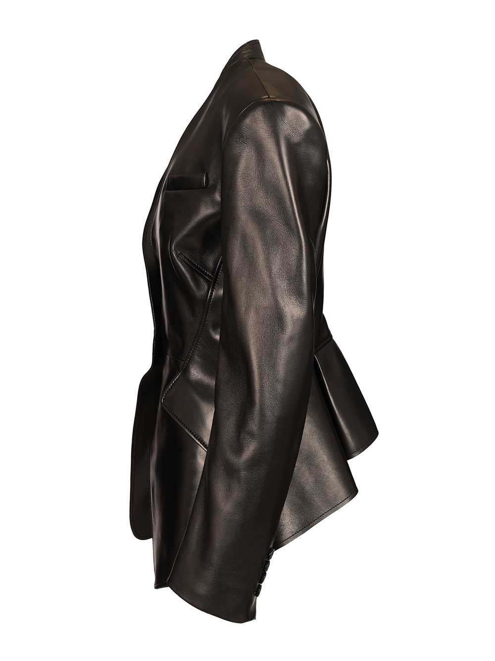 Mcqueen Women Tailored Leather Jacket ALEXANDER MCQUEEN