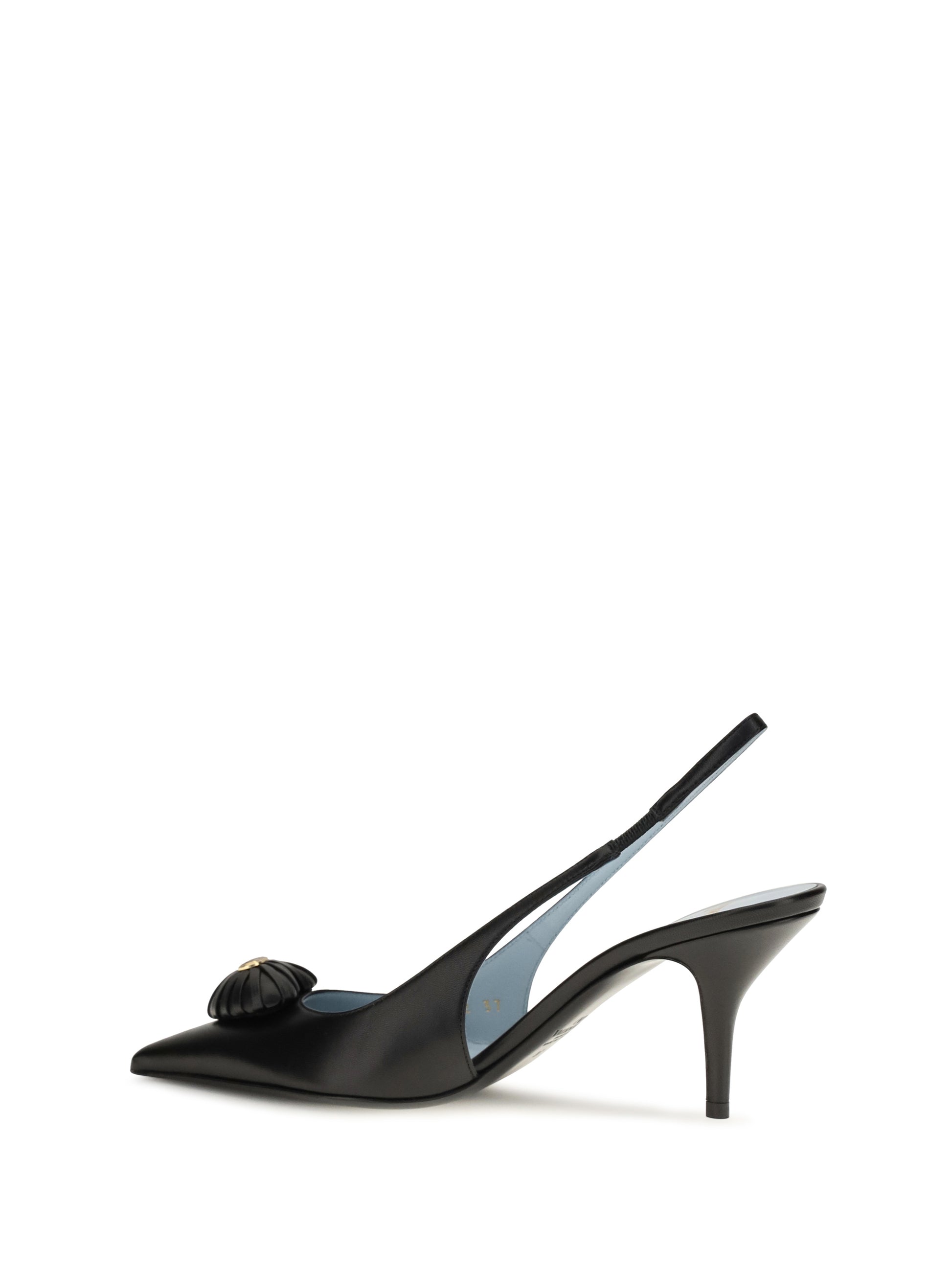 Valentino Garavani Women Coeur Royal Slingback Leather Pumps VALENTINO GARAVANI