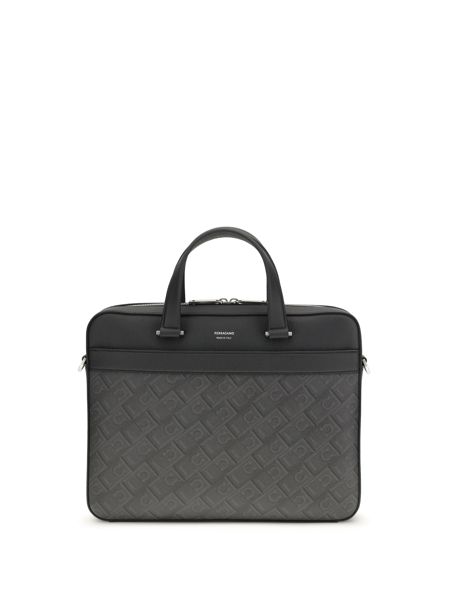 Ferragamo Men Monogram Work Bag FERRAGAMO