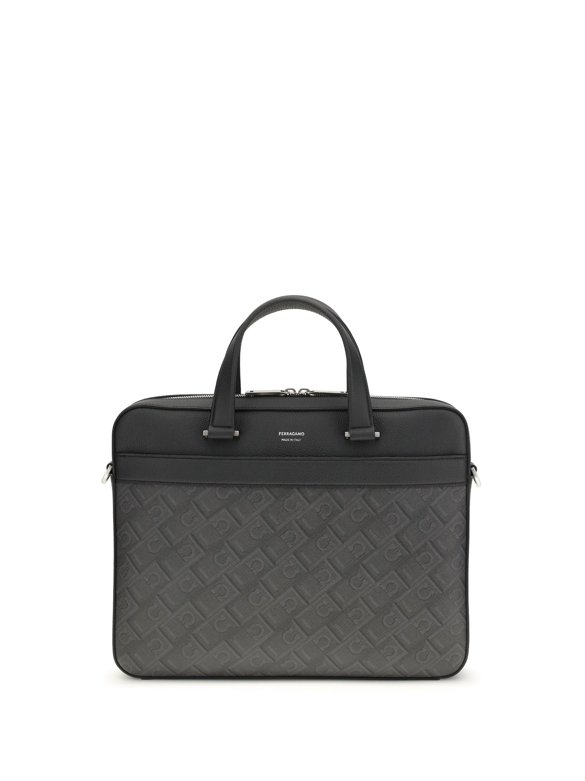 Ferragamo Men Monogram Work Bag FERRAGAMO