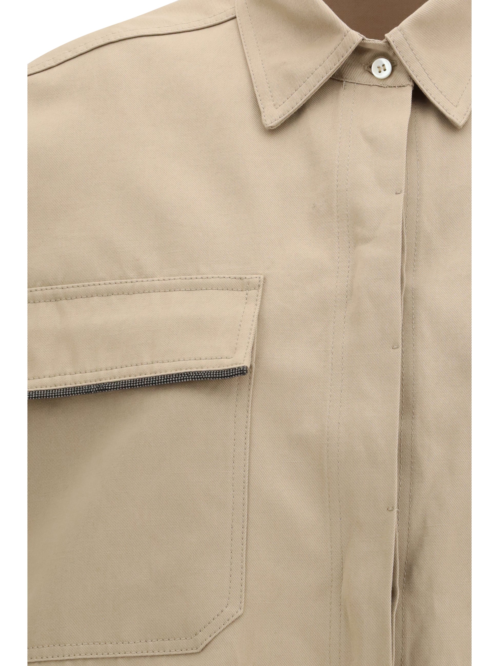 Brunello Cucinelli Women Short-Sleeve Shirt BRUNELLO CUCINELLI