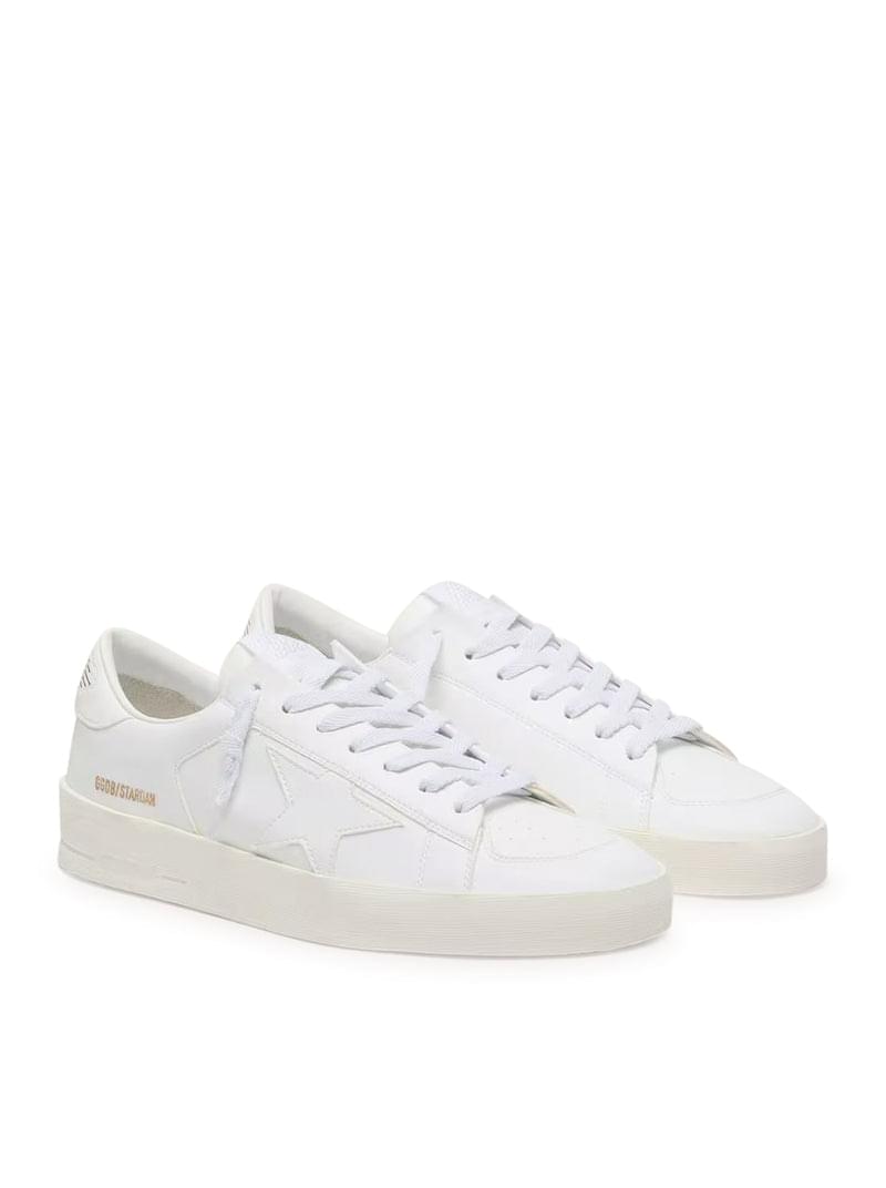 Golden Goose Deluxe Brand Men Stardan Sneakers In White Leather GOLDEN GOOSE