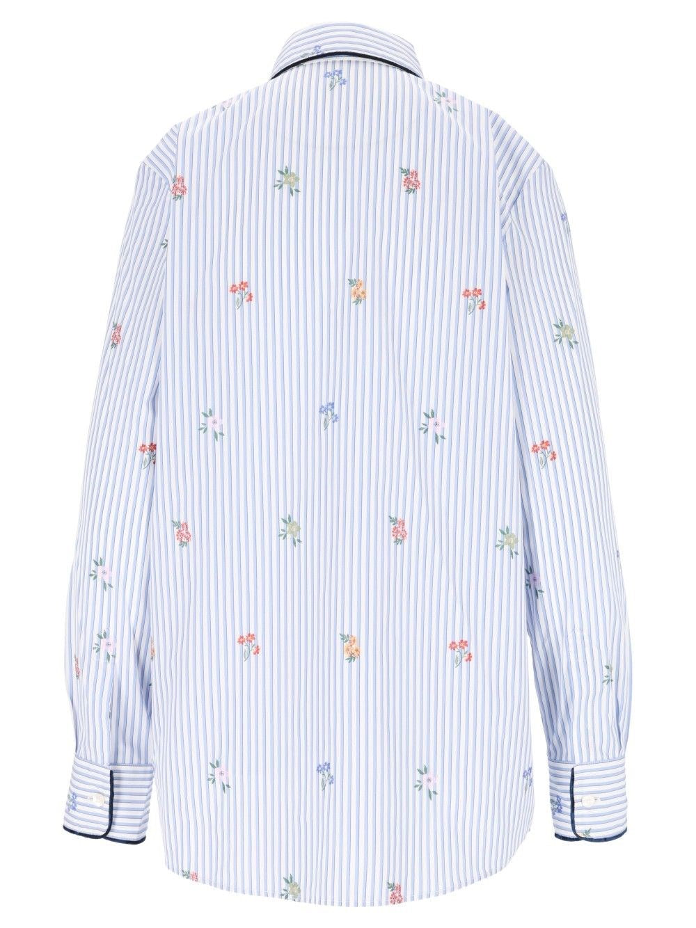 Etro Women Striped Jacquard Cotton Shirt ETRO