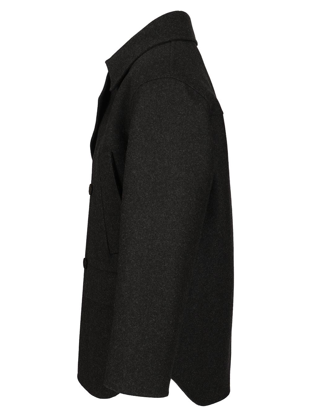 Fendi Men Wool Pea Coat FENDI
