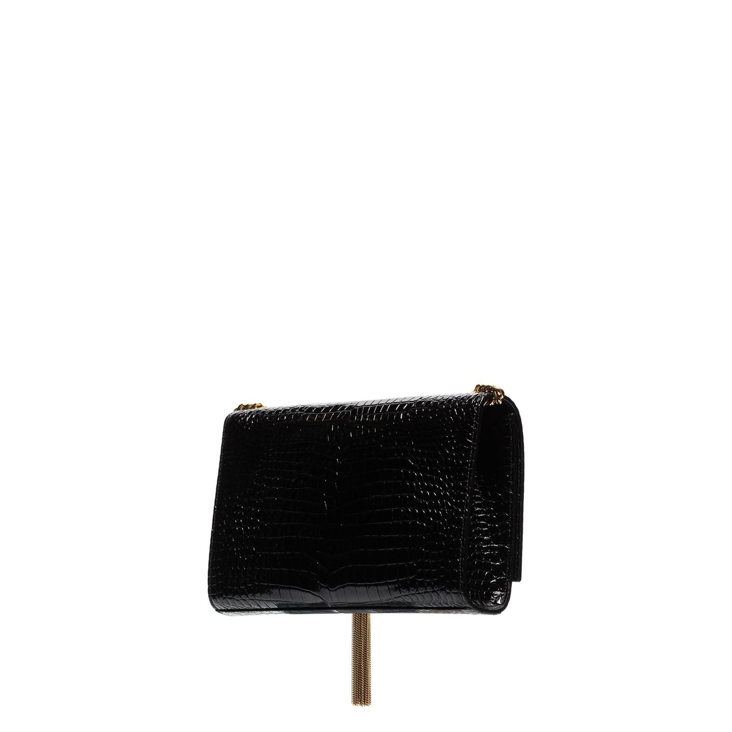 Saint Laurent Kate Medium Tassel Crocodile Embossed Leather Bag Women SAINT LAURENT