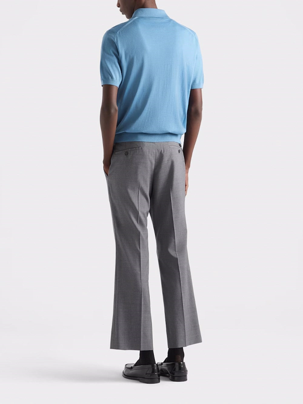 Prada Men Superfine Wool Polo Shirt PRADA