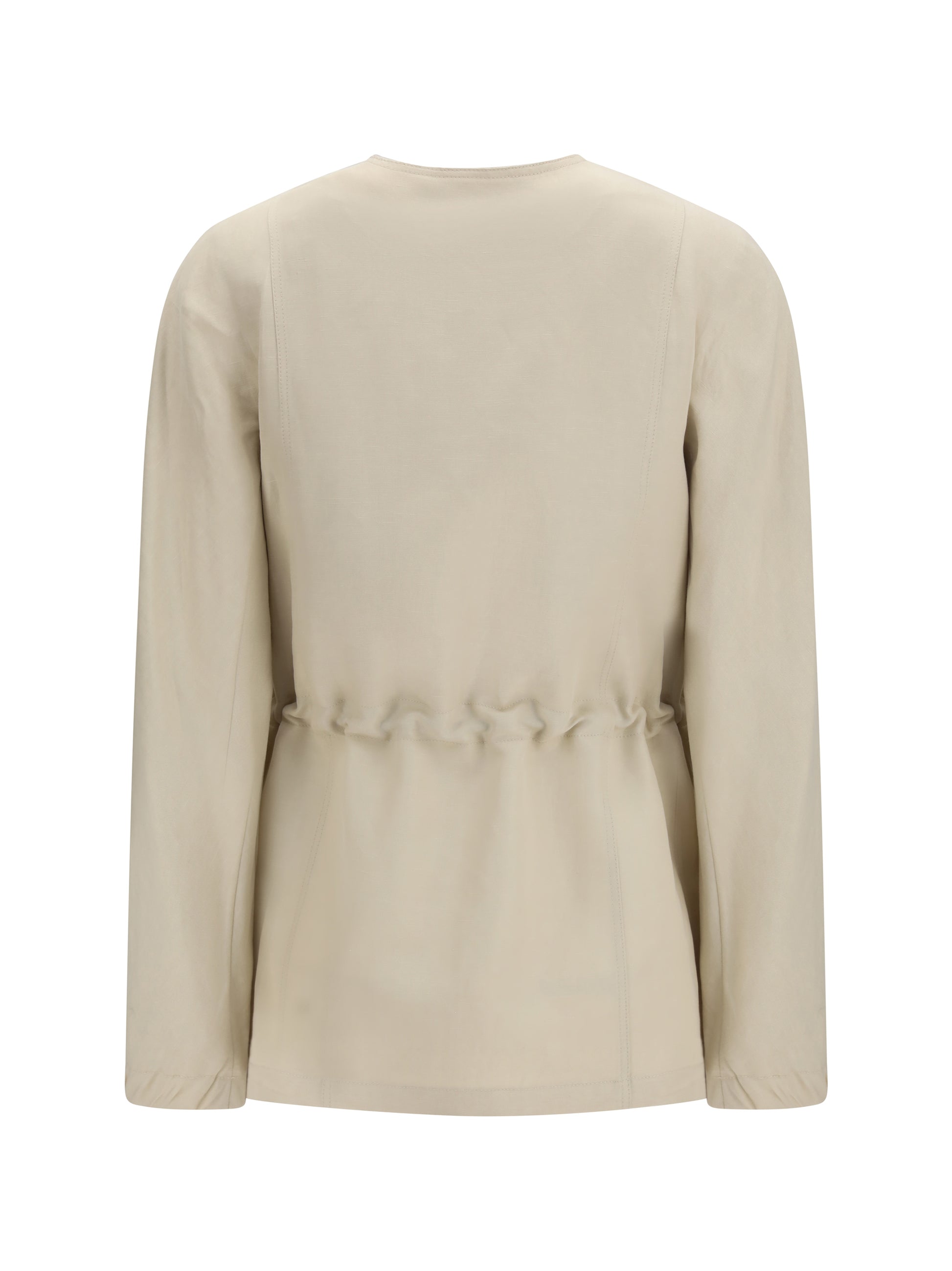Max Mara Women Carezza Jacket In Linen And Silk Blend MAX MARA