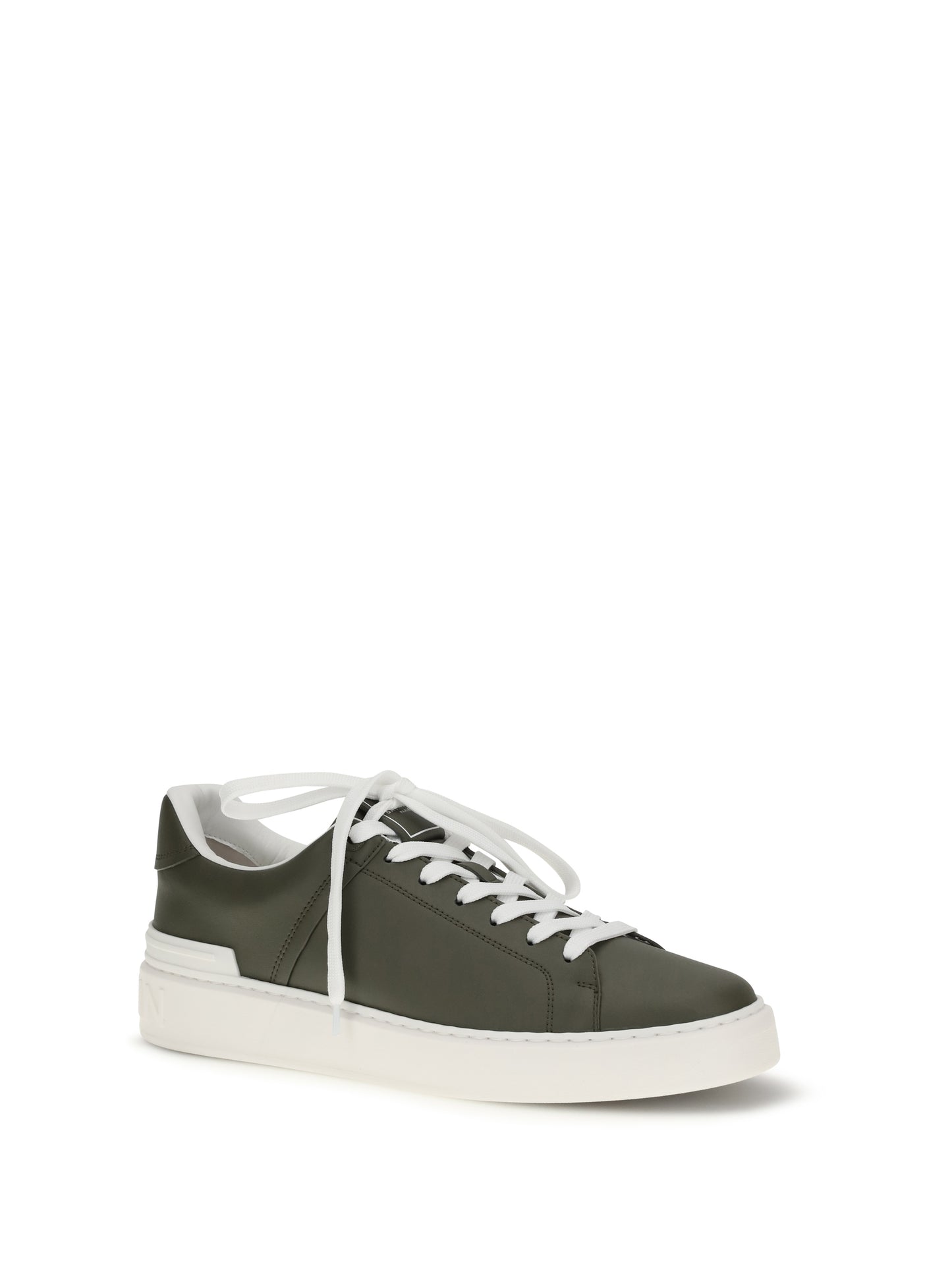 Balmain Men B-Court Sneakers In Calfskin Leather BALMAIN