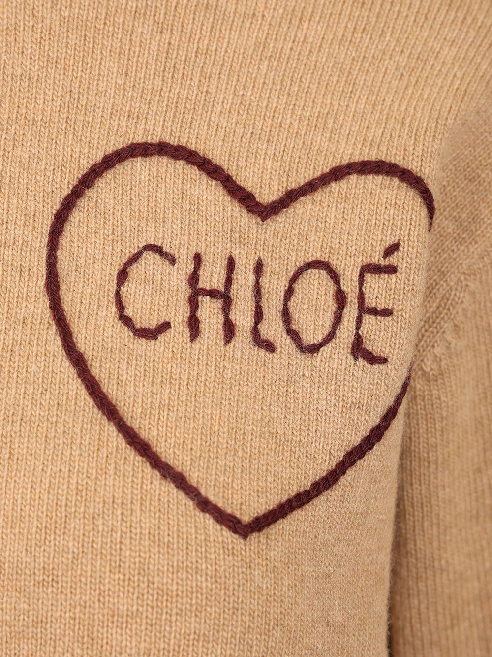 Chloe' Women Fitted Cardigan With Logo CHLOE