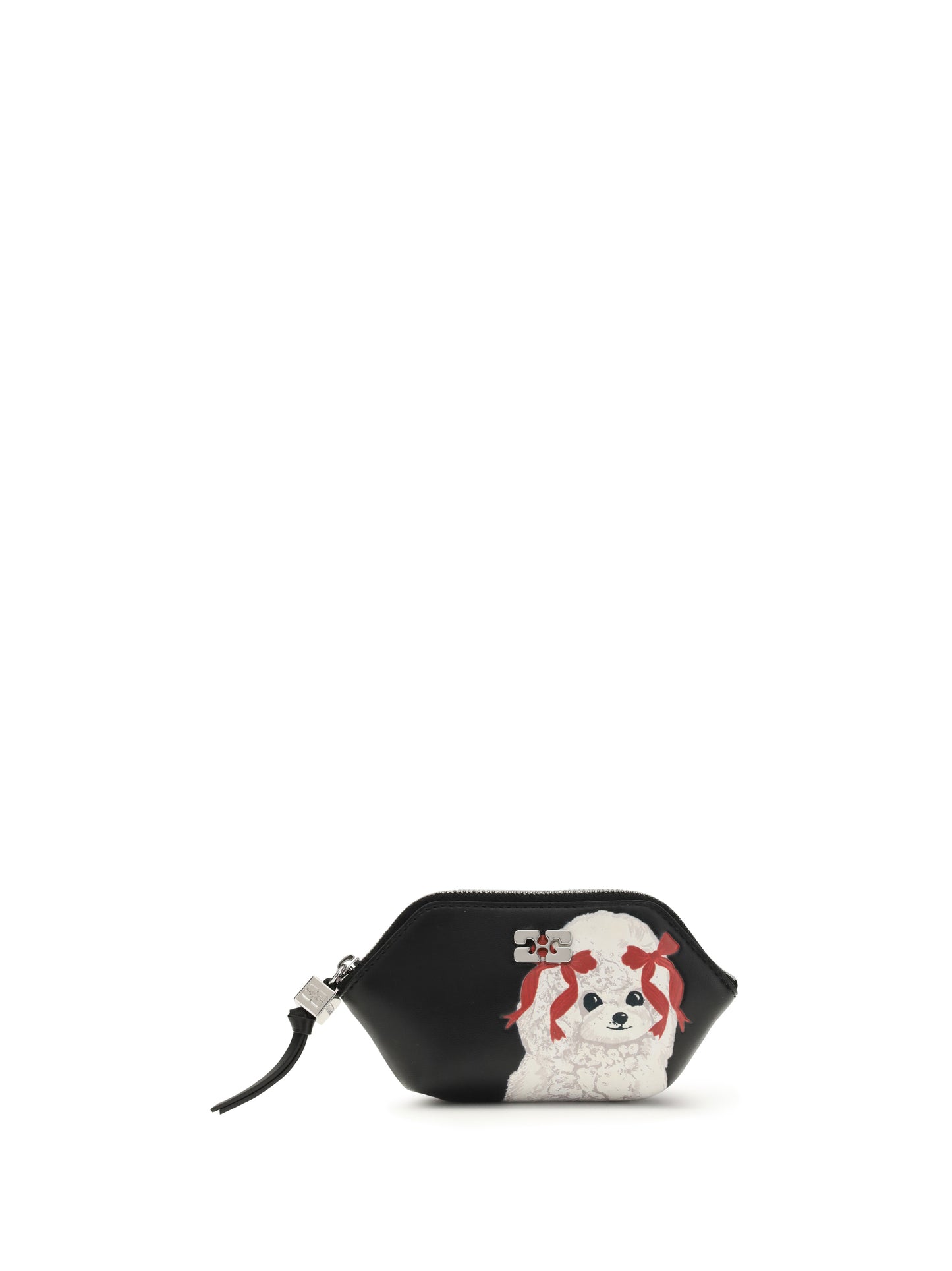Ganni Women Bou Coin Purse With Poodle GANNI