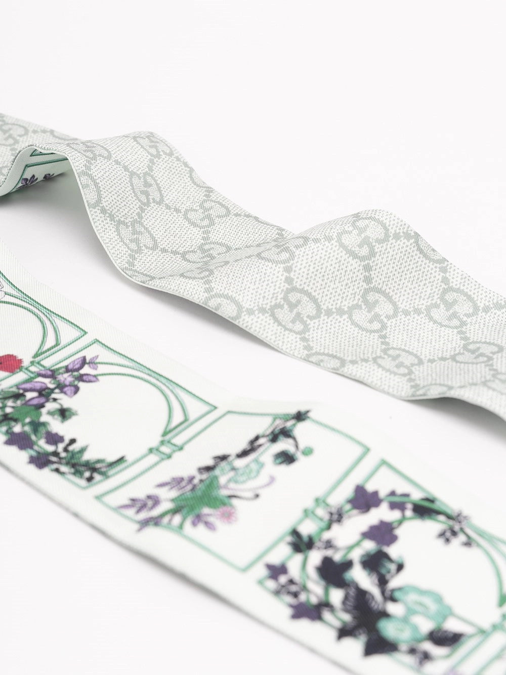 Gucci Women Printed Gg Silk Twill Jaquard Ribbon GUCCI