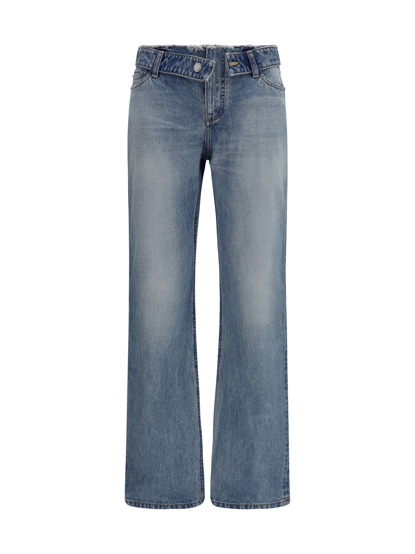 Alexander Mcqueen Women Faded Pure Cotton Jeans ALEXANDER MCQUEEN