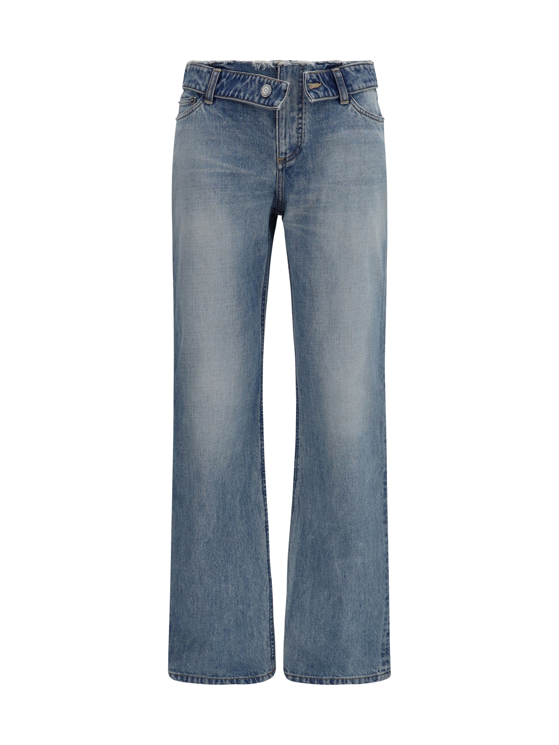 Alexander Mcqueen Women Faded Pure Cotton Jeans ALEXANDER MCQUEEN