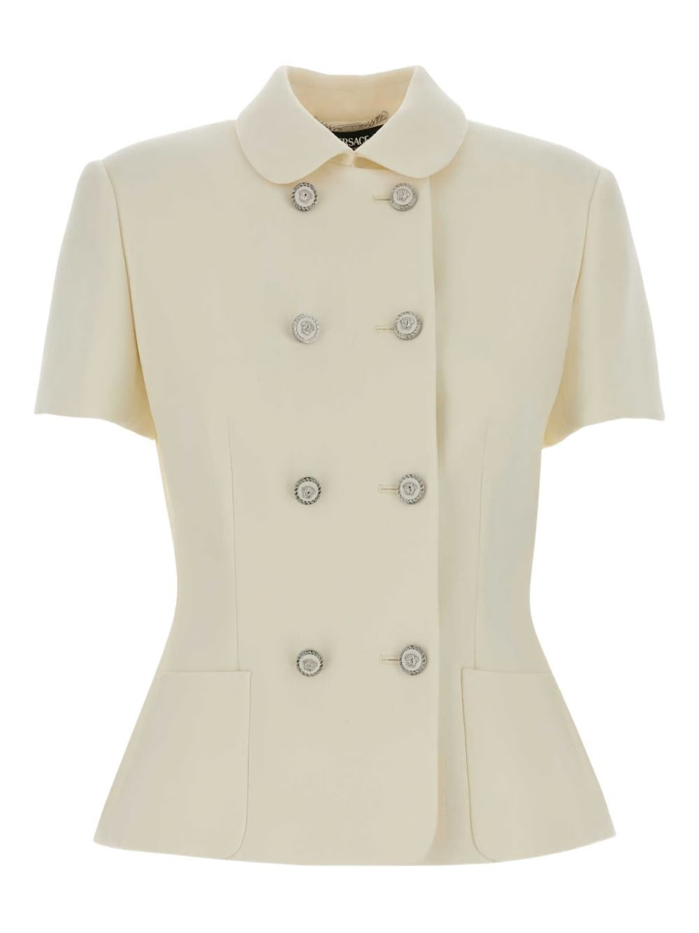 Versace Women Fitted Jacket In Double Wool Crêpe VERSACE