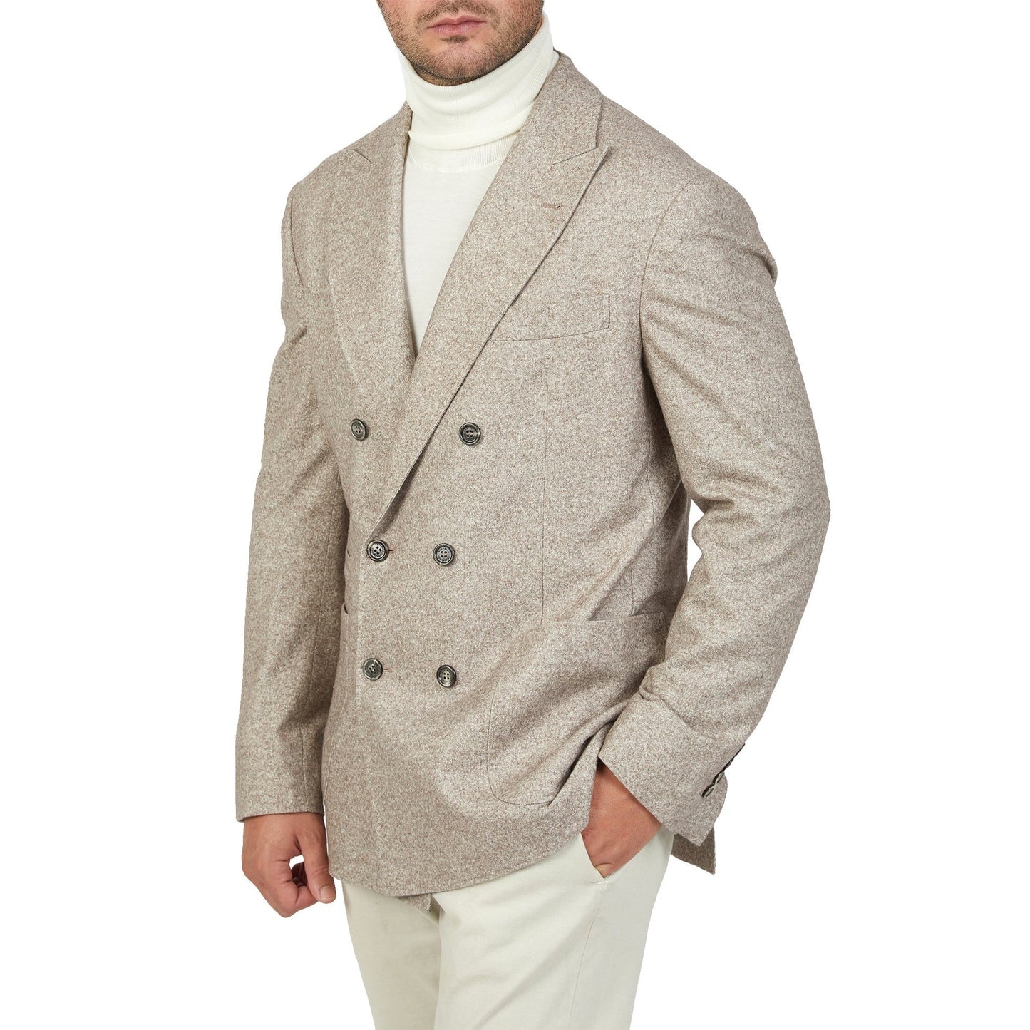 Brunello Cucinelli Double-Breasted Wool Jacket Men BRUNELLO CUCINELLI