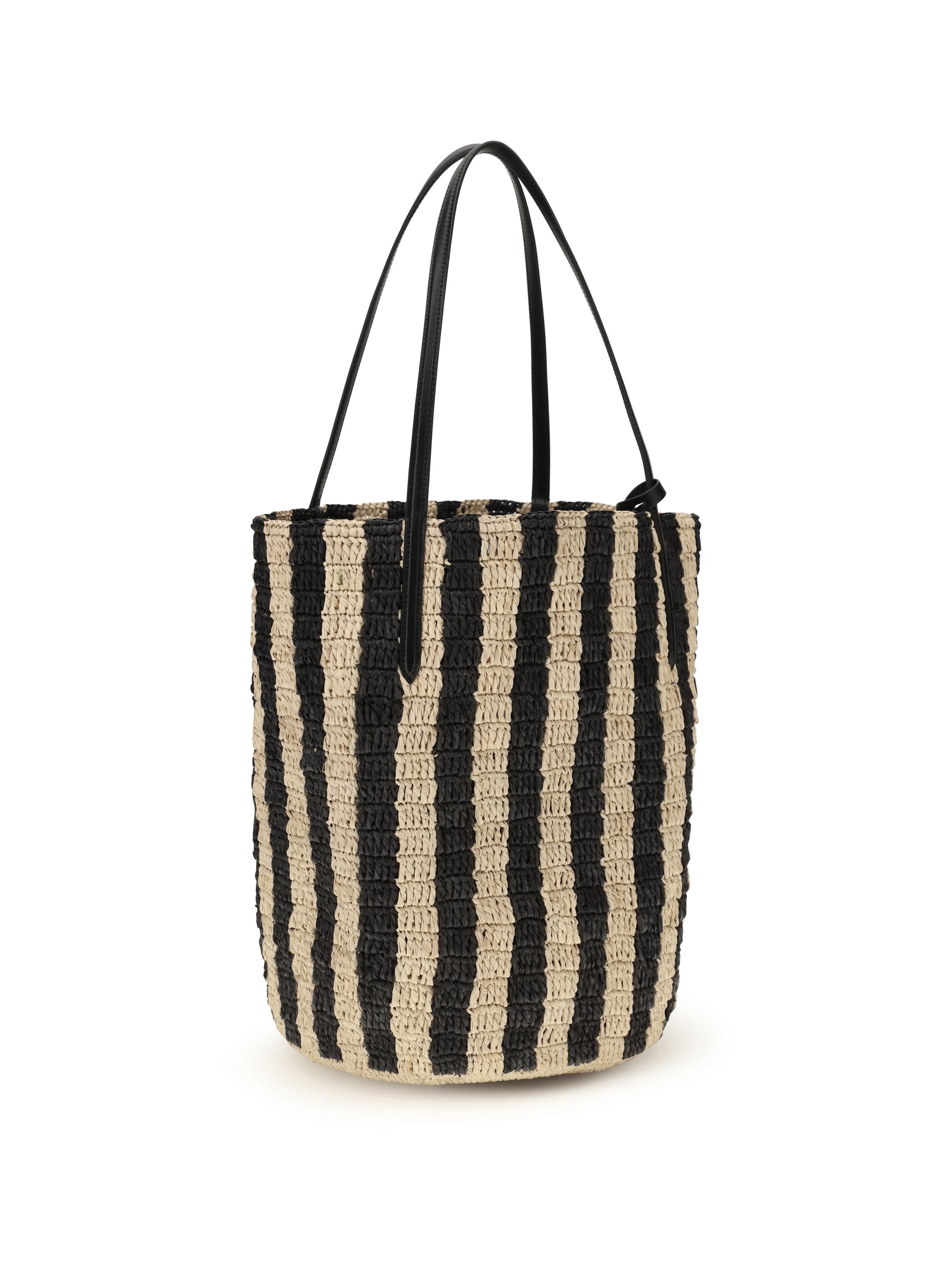 Valentino Garavani Women Striped Raffia Bucket Bag VALENTINO GARAVANI
