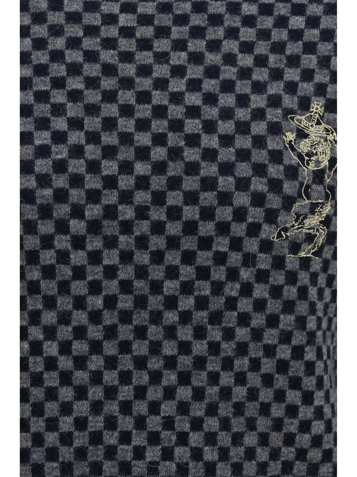 Vivienne Westwood Men Checkmate Alpaca And Cotton-Blend Sweater VIVIENNE WESTWOOD