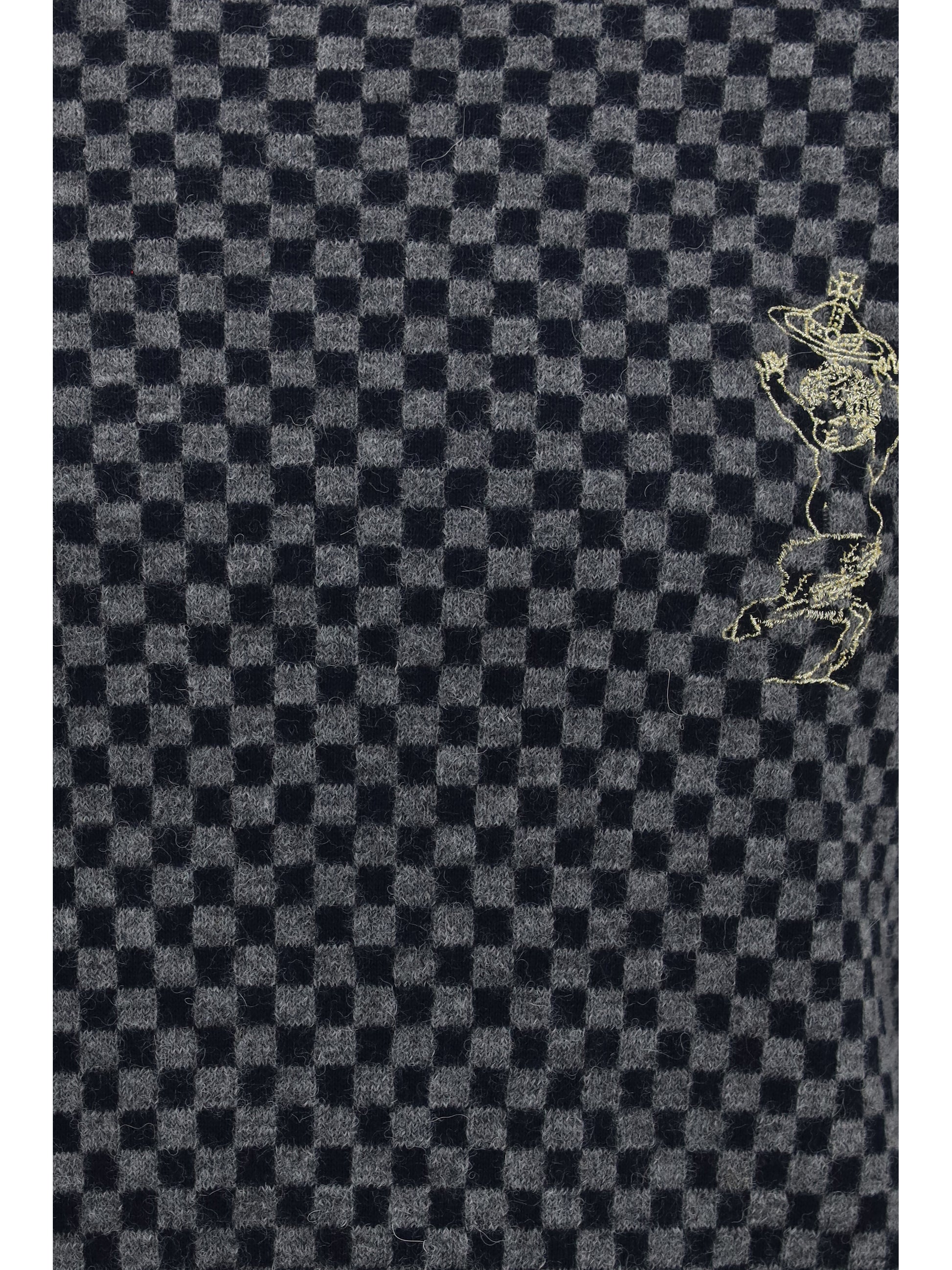 Vivienne Westwood Men Checkmate Alpaca And Cotton-Blend Sweater VIVIENNE WESTWOOD
