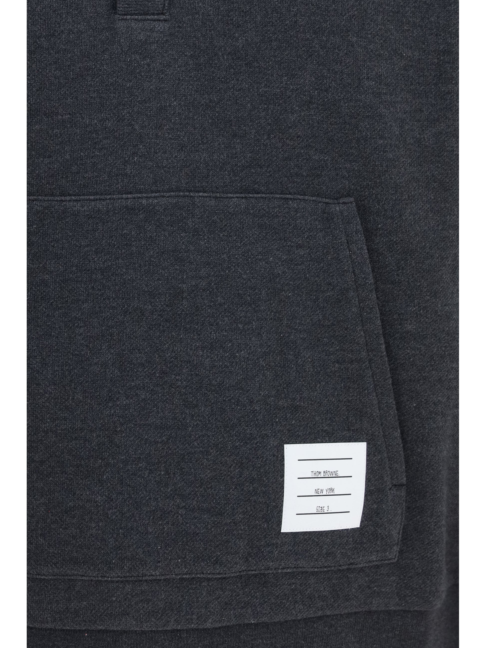 Thom Browne Men Loopback Cotton Piqué Sweater THOM BROWNE