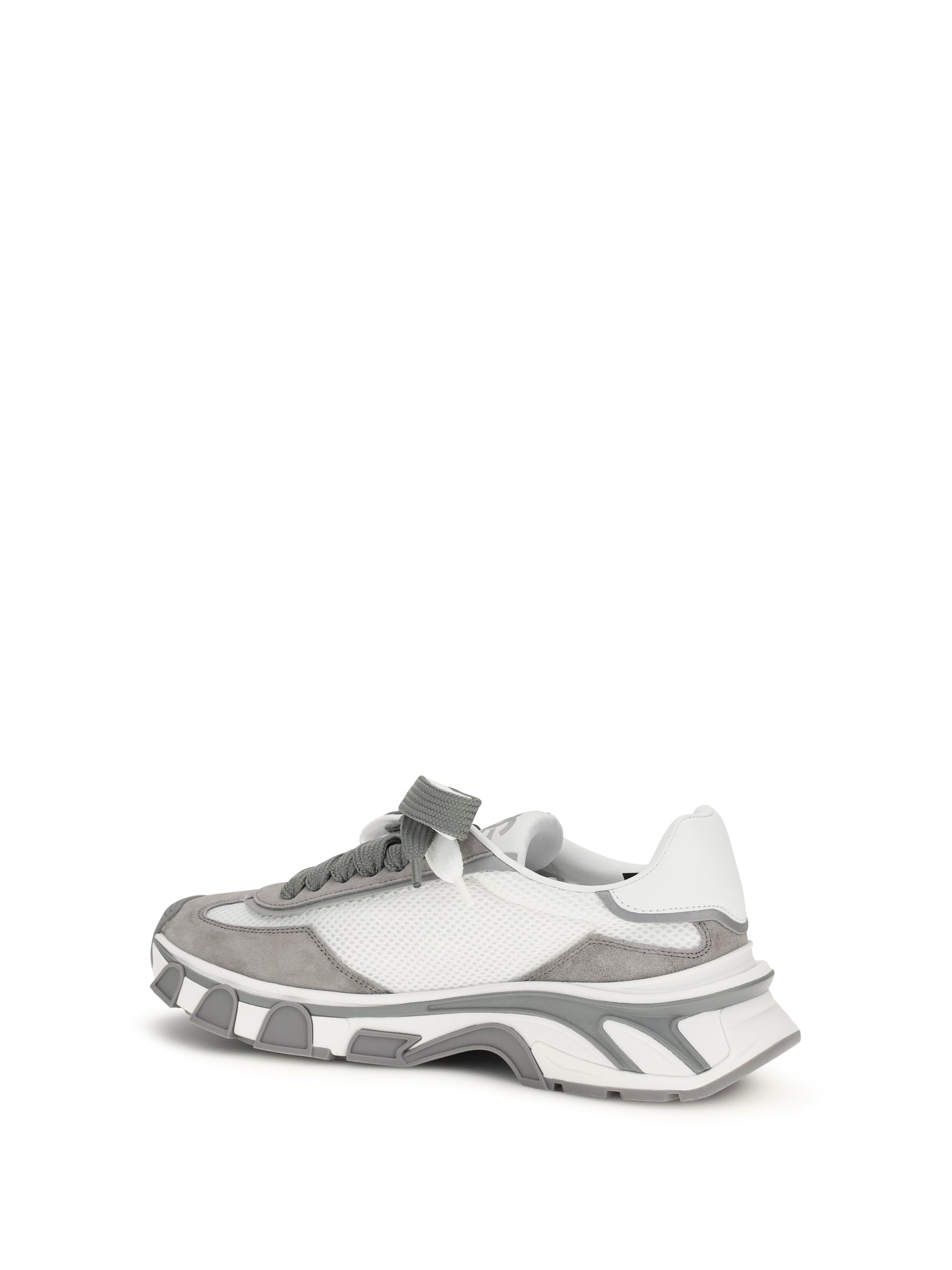 Dolce & Gabbana Men Leather And Mesh Sneakers DOLCE & GABBANA