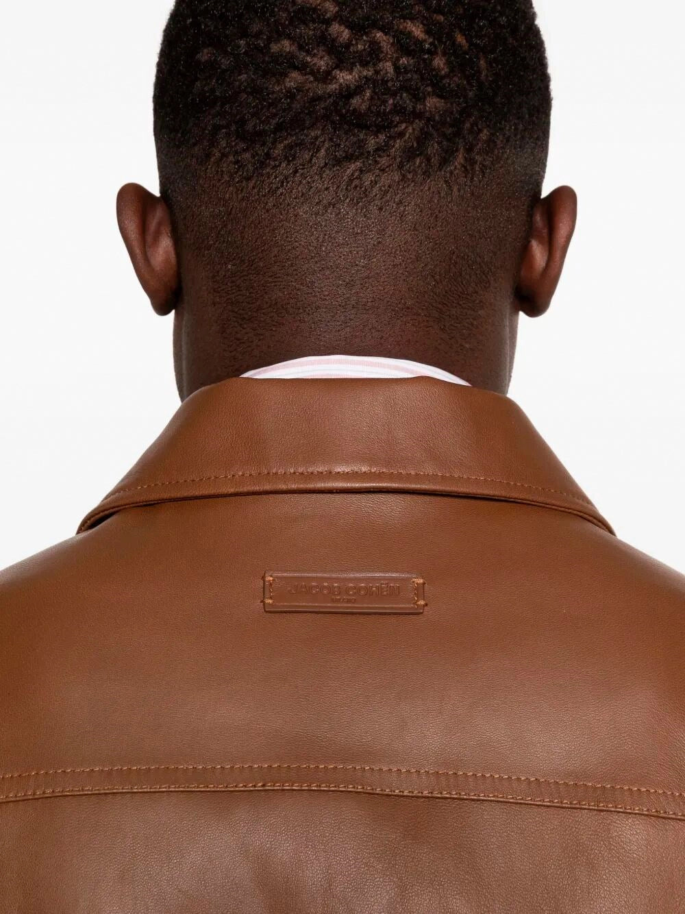 Jacob Cohen Men `Trucker` Leather Jacket JACOB COHEN