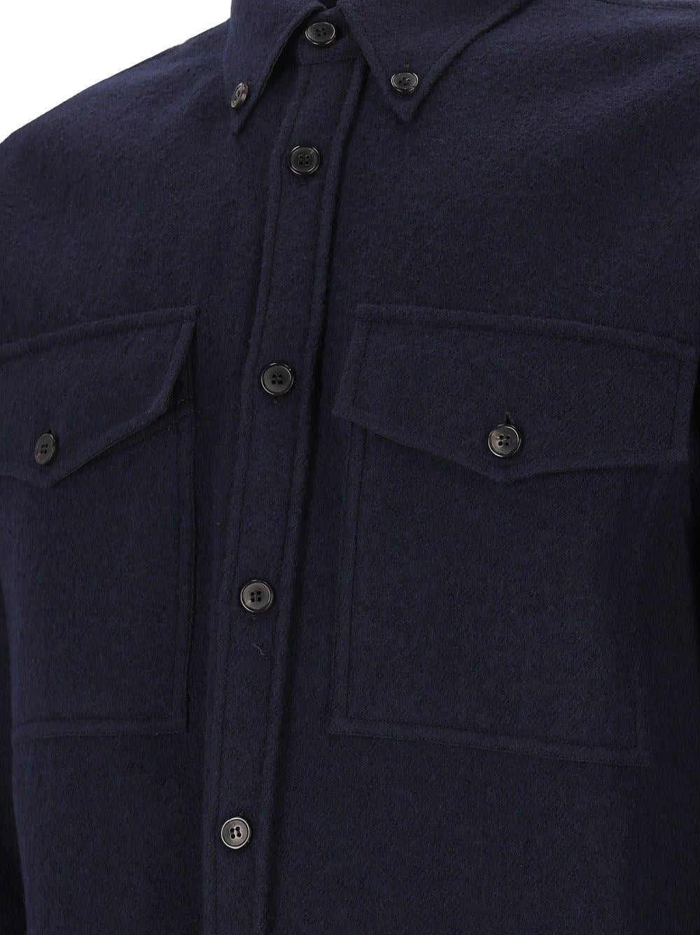 Dries Van Noten Men Wool Shirt Jacket DRIES VAN NOTEN