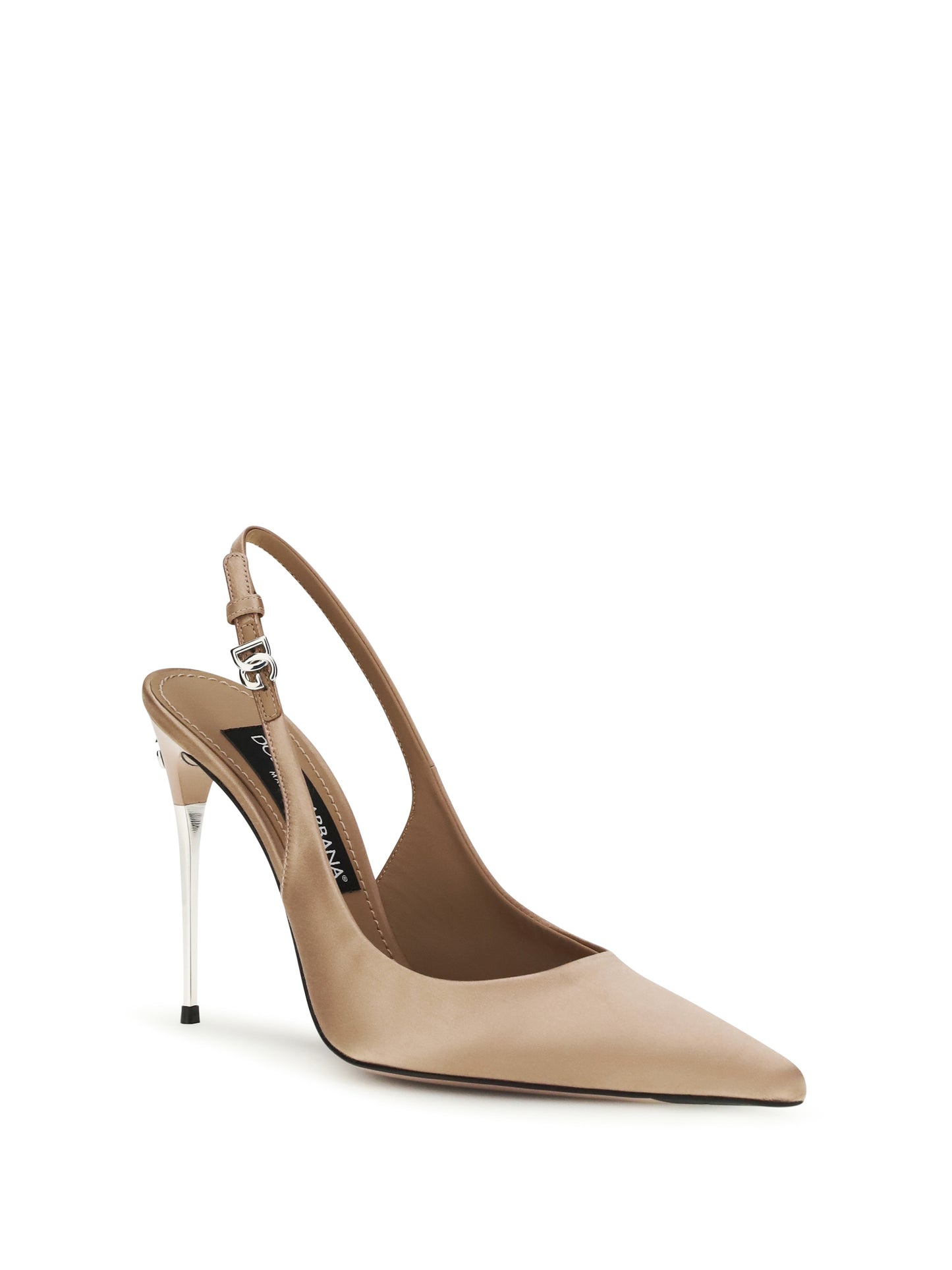 Dolce & Gabbana Women Satin Slingback Pumps DOLCE & GABBANA