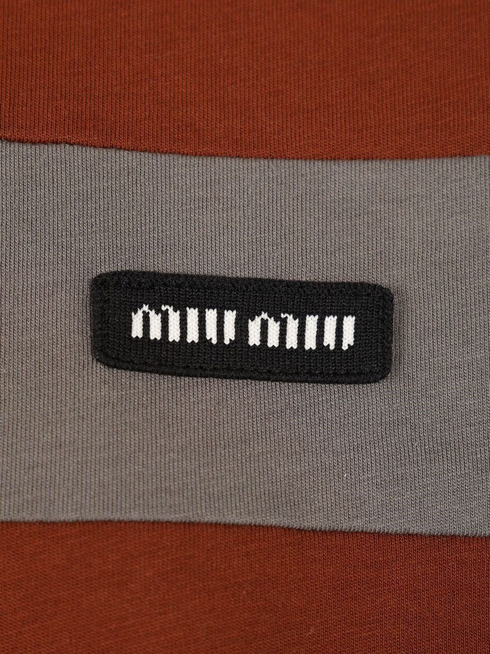 Miu Miu Women Striped T-Shirt MIU MIU