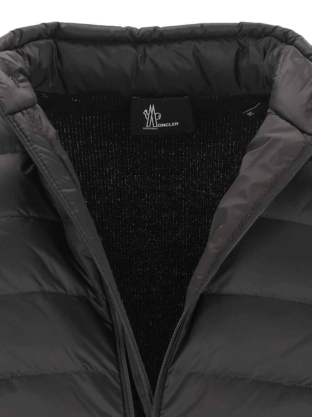 Moncler Grenoble Men Wool-Blend Zip-Up Padded Cardigan MONCLER GRENOBLE