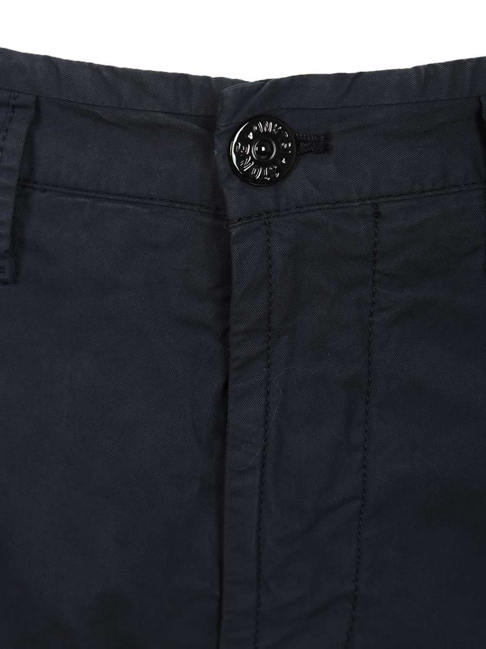 Stone Island Men Cargo Bermuda Shorts In Stretch Organic Cotton Twill STONE ISLAND