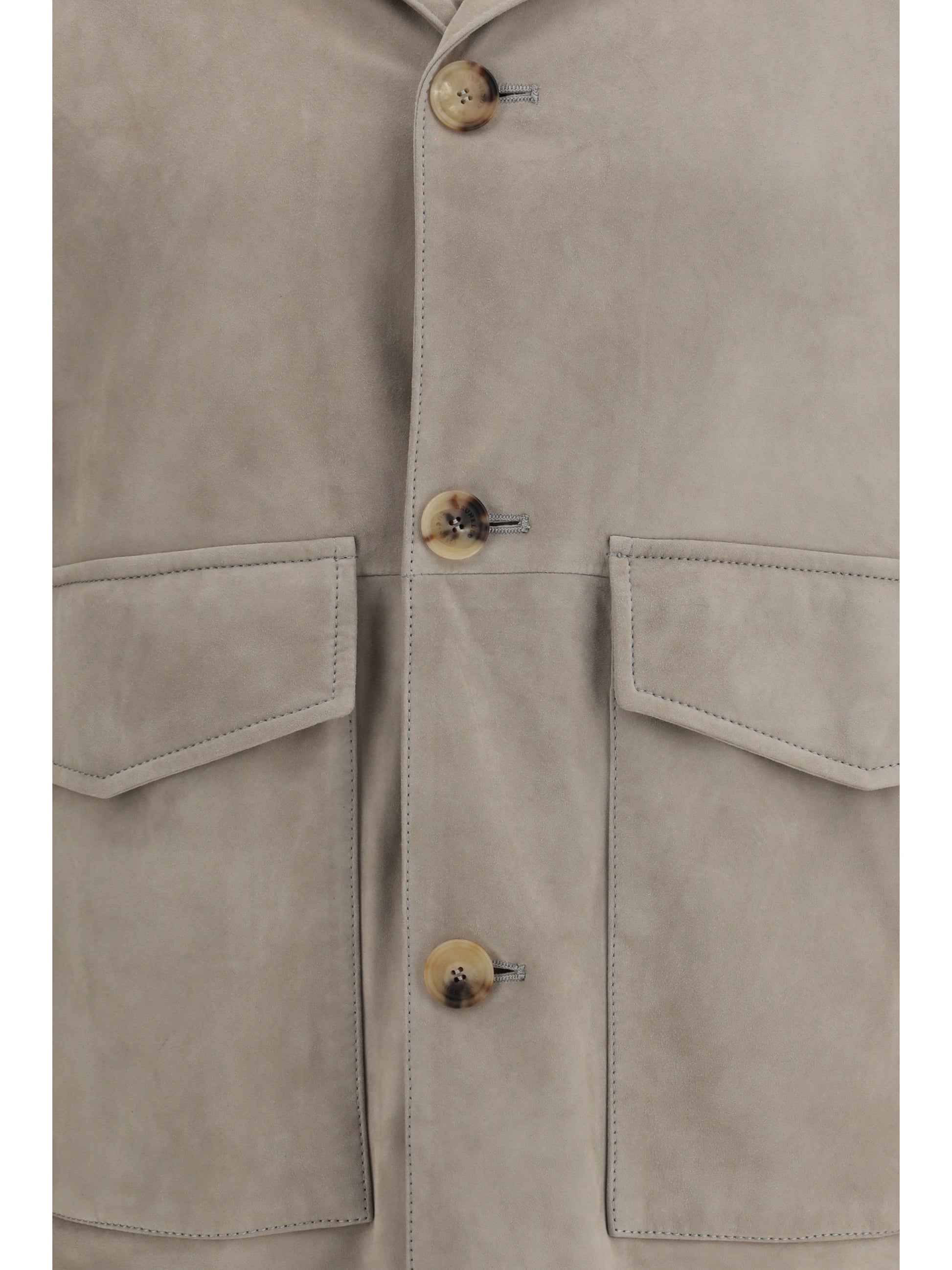 Brunello Cucinelli Men Suede Jacket BRUNELLO CUCINELLI