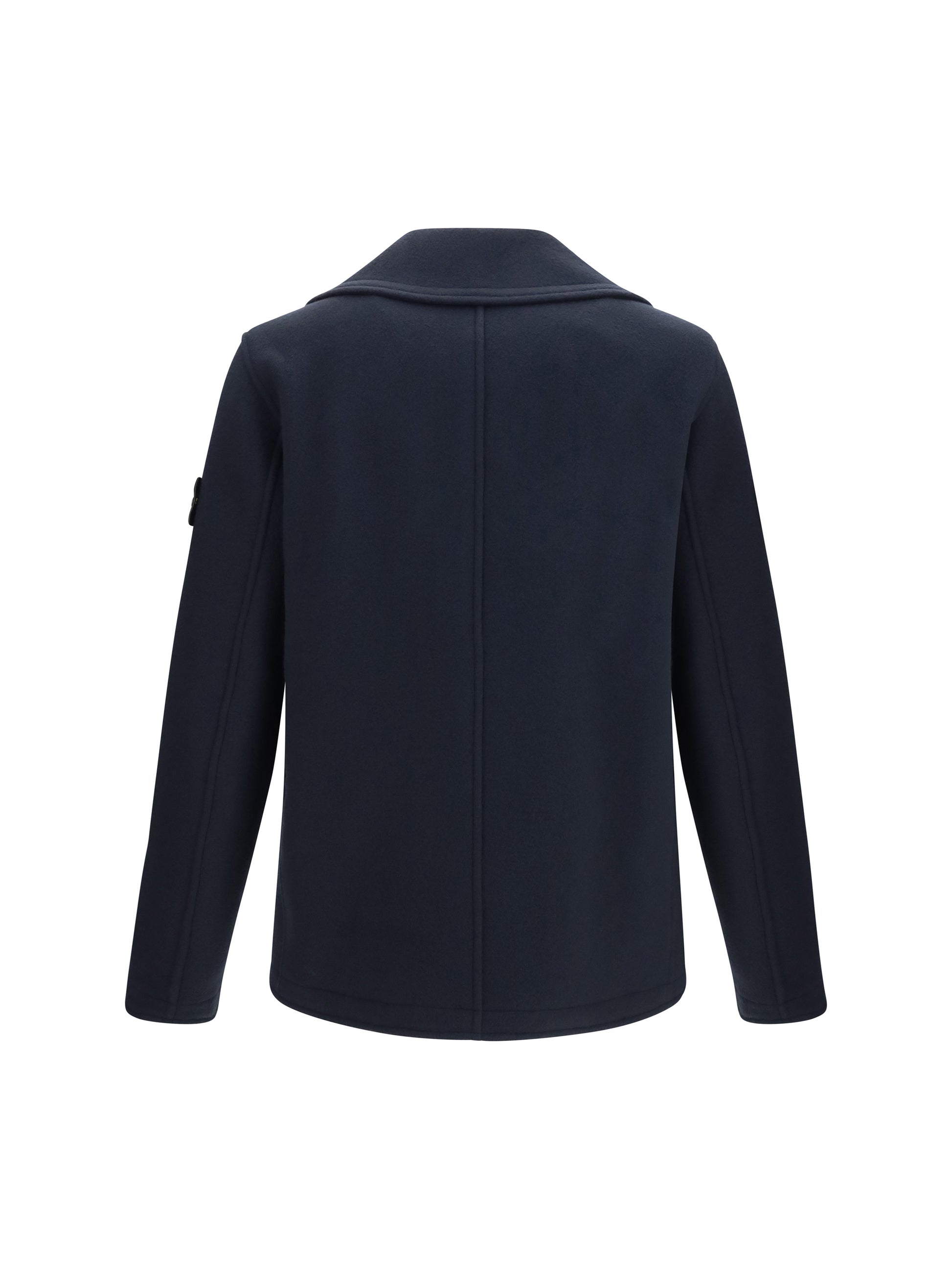 Stone Island Men Double-Breasted Wool And Cashmere Jacket STONE ISLAND