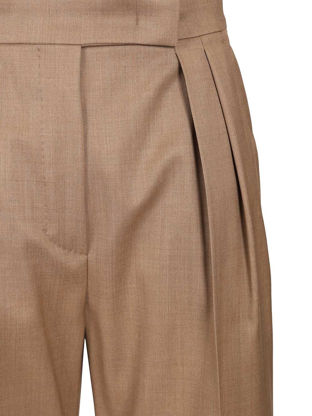 Max Mara Women Wool Twill Trousers