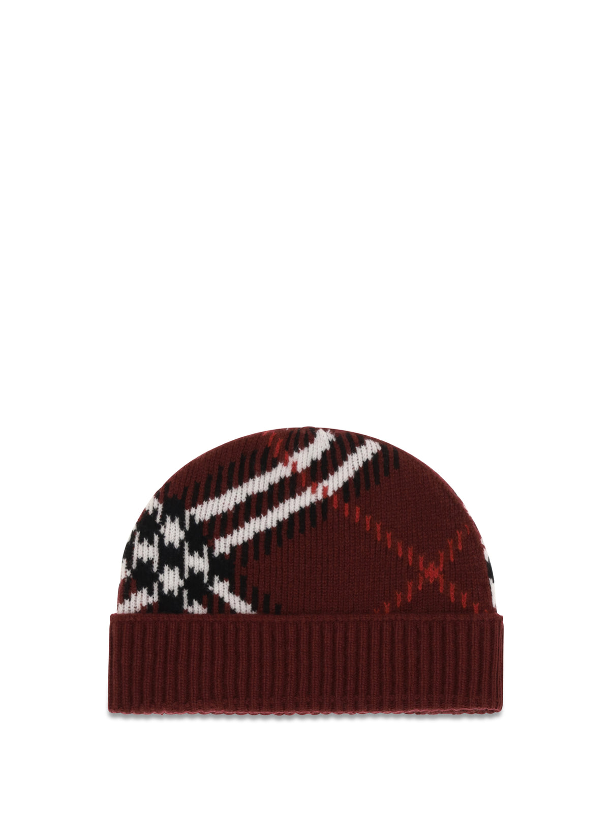 Burberry Women Cashmere Check Beanie BURBERRY