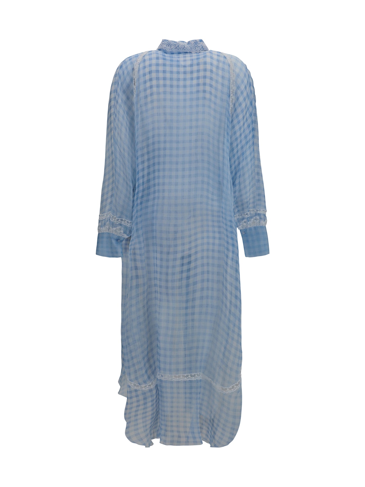 Ermanno Scervino Women Long Shirt Dress With Lace Details ERMANO SCERVINO