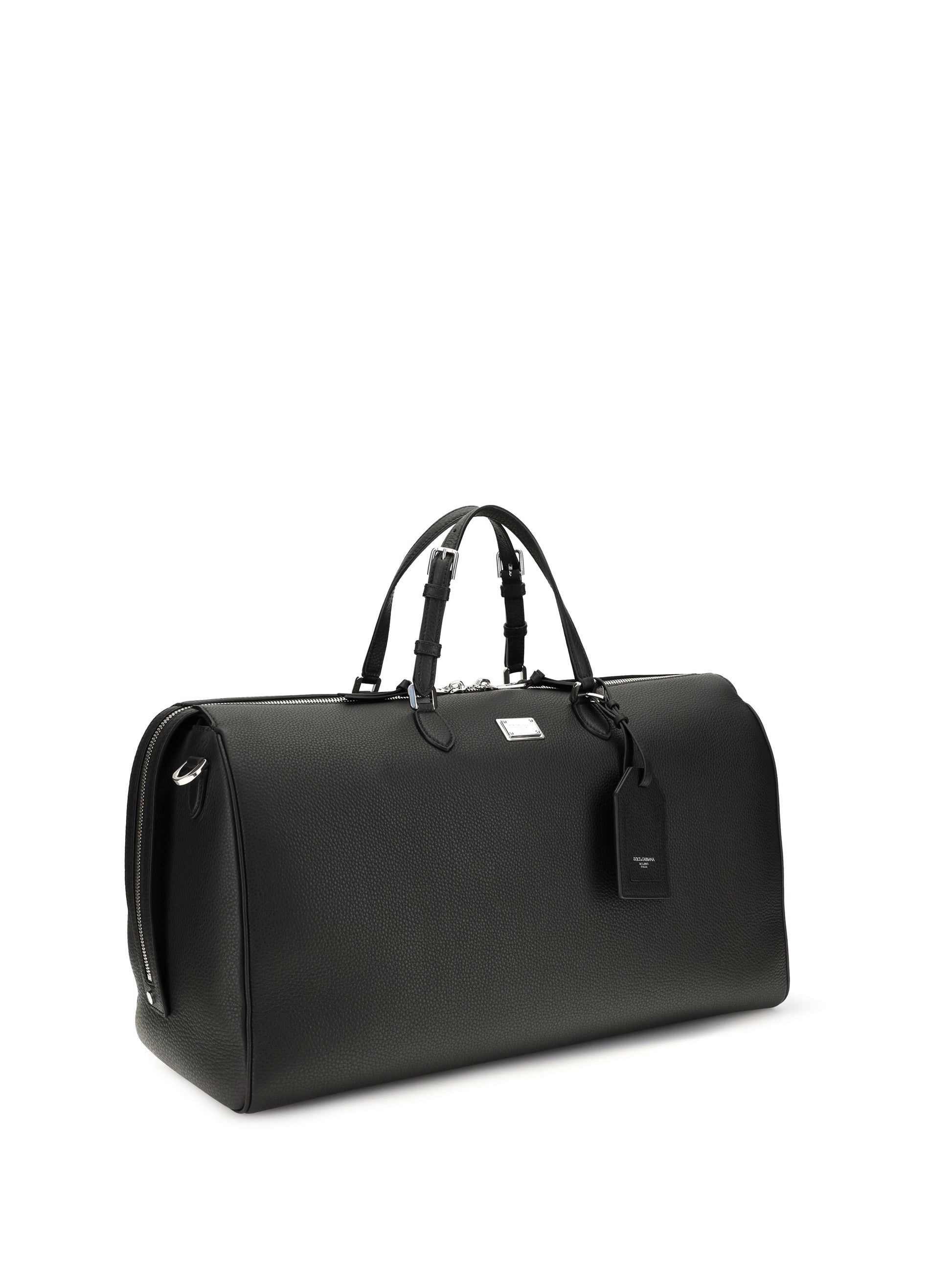 Dolce & Gabbana Men Vittoria Calfskin Travel Bag DOLCE & GABBANA