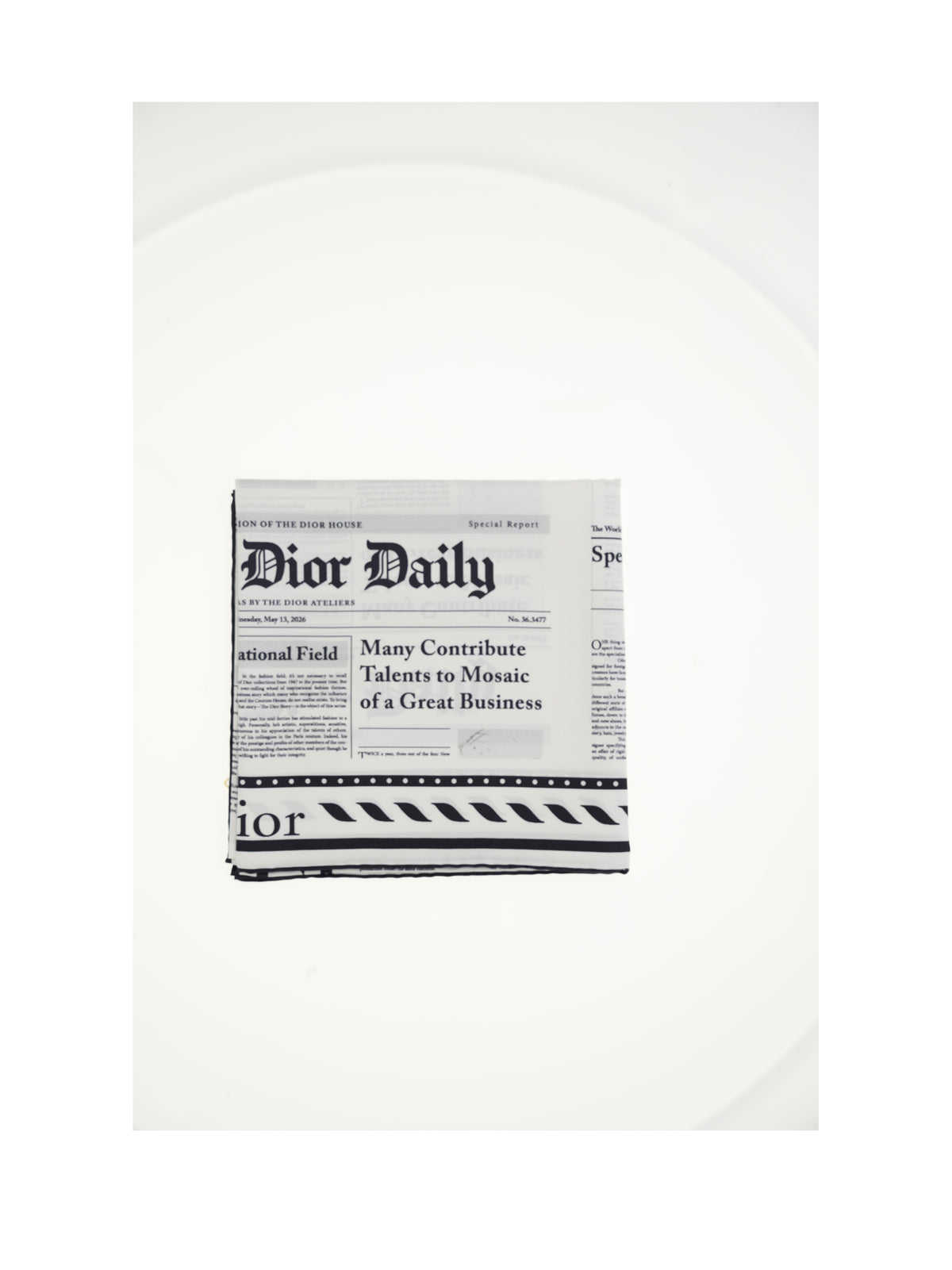 Dior Women Newspaper 90X90 CHRISTIAN DIOR