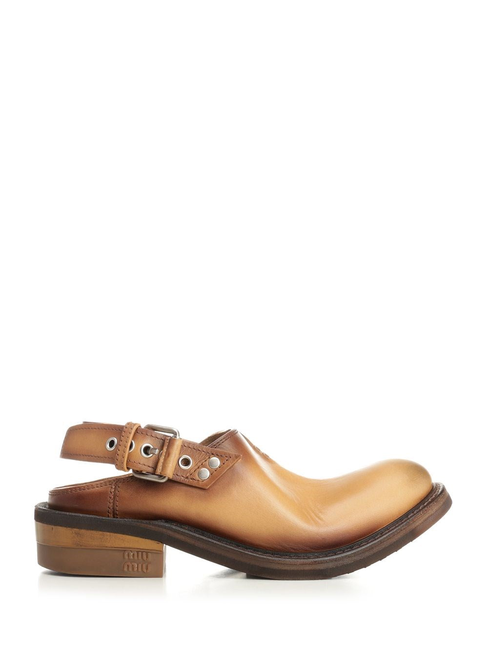 Miu Miu Women Leather Mules MIU MIU