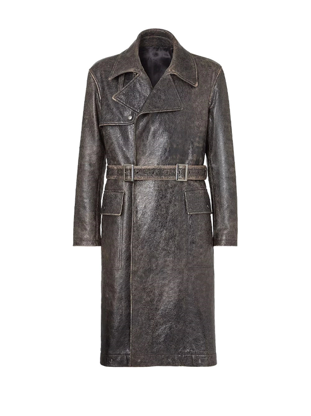 Fendi Men Leather Trench FENDI