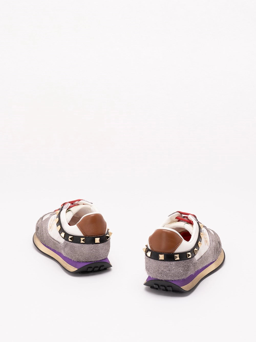 Valentino Garavani Women Stud Up Trainer With Butterfly Embroidery VALENTINO GARAVANI