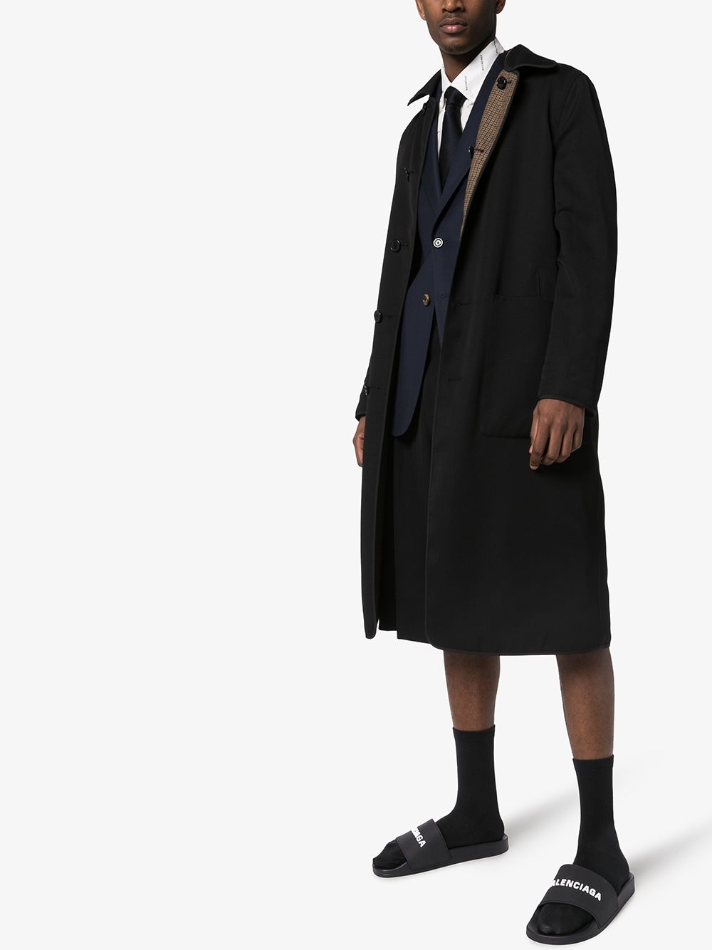 Balenciaga Men Pool Slide Bal Logo BALENCIAGA