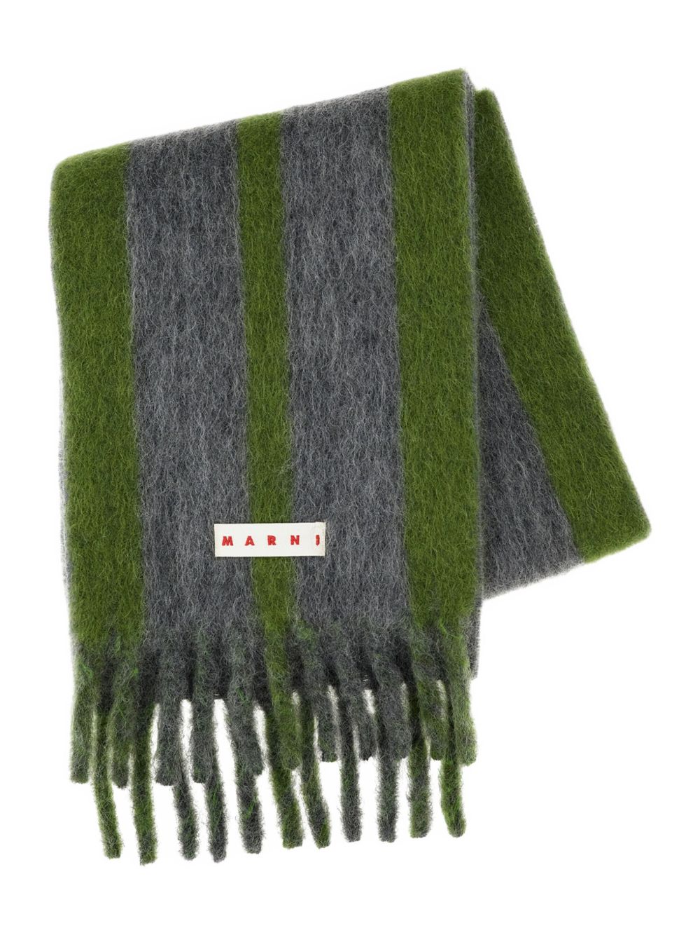 Marni Men Contrasting Double Stripe Scarf MARNI