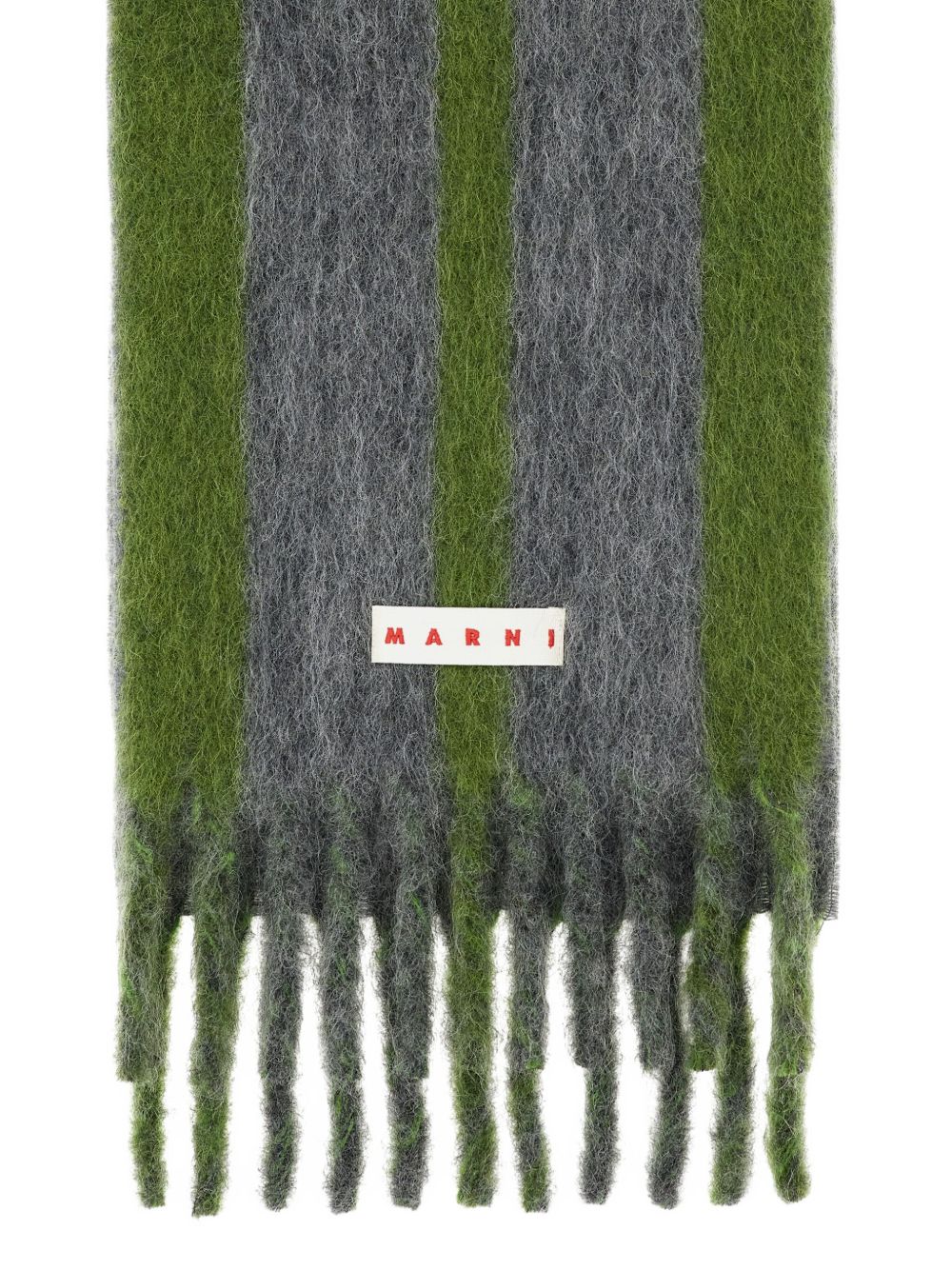 Marni Men Contrasting Double Stripe Scarf MARNI
