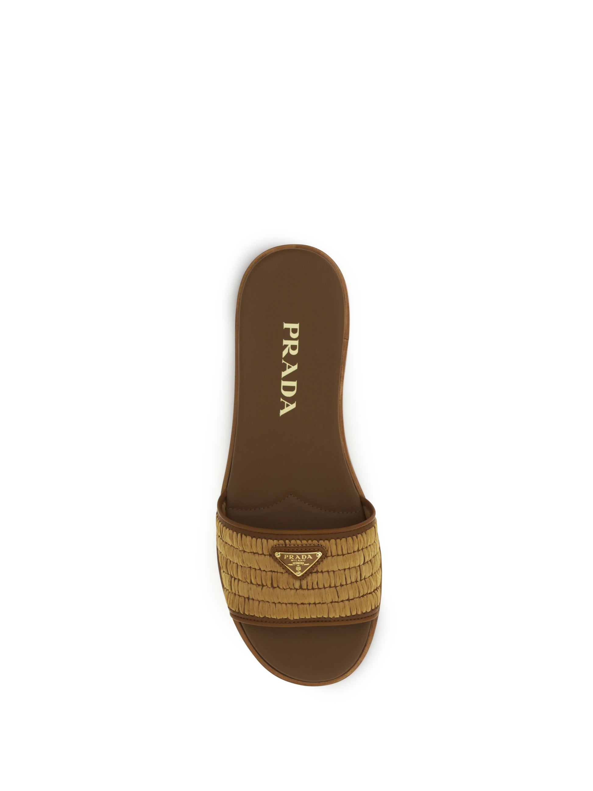 Prada Women Raffia Slippers Sandals PRADA