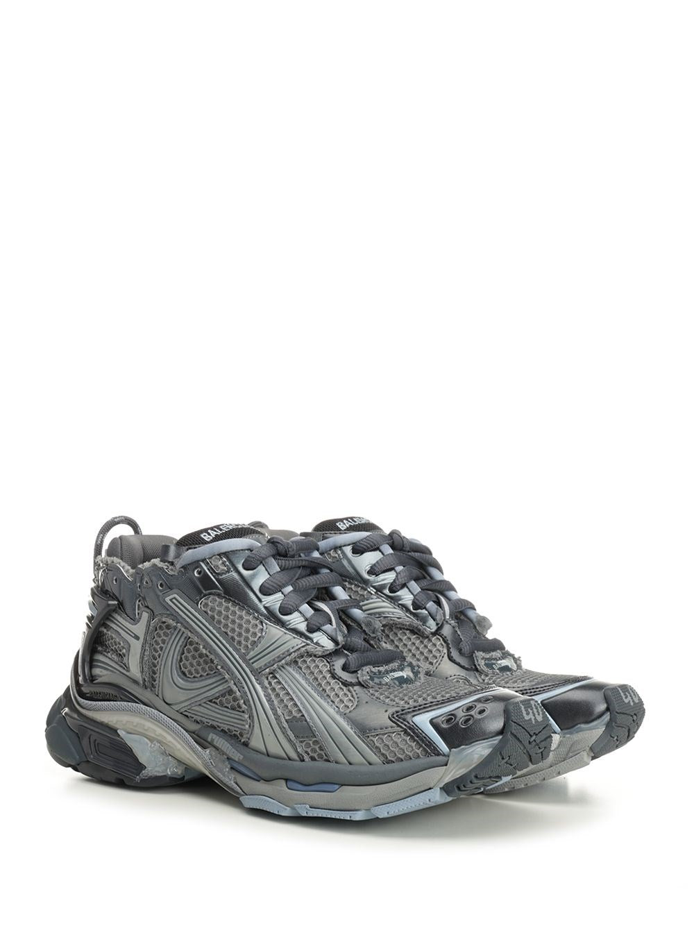 Balenciaga Men Runner Sneakers In Mesh And Nylon BALENCIAGA