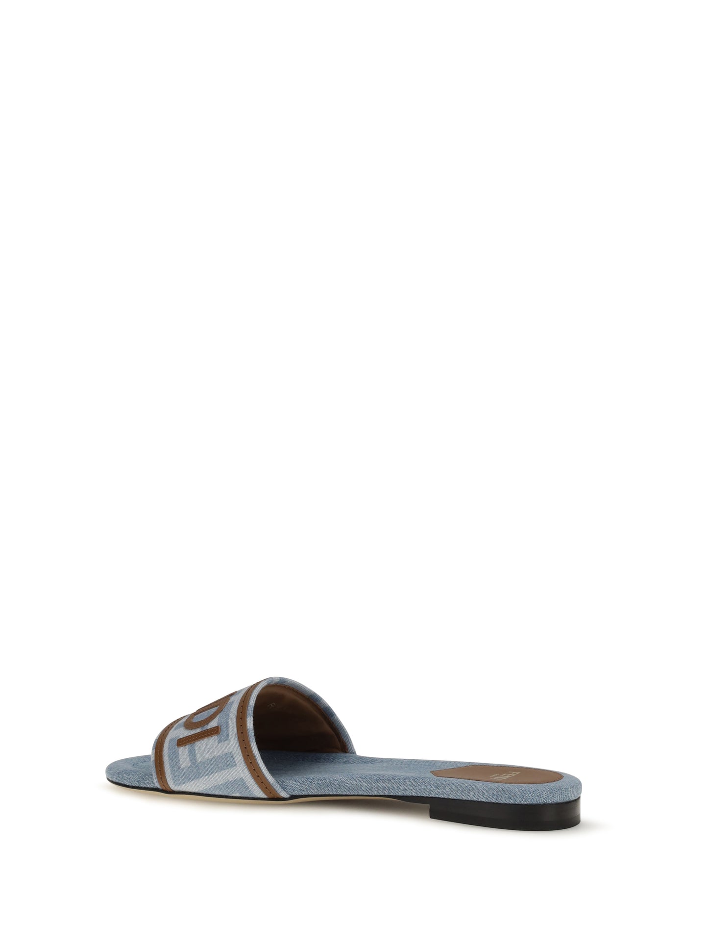 Fendi Women Ff Denim Sandals