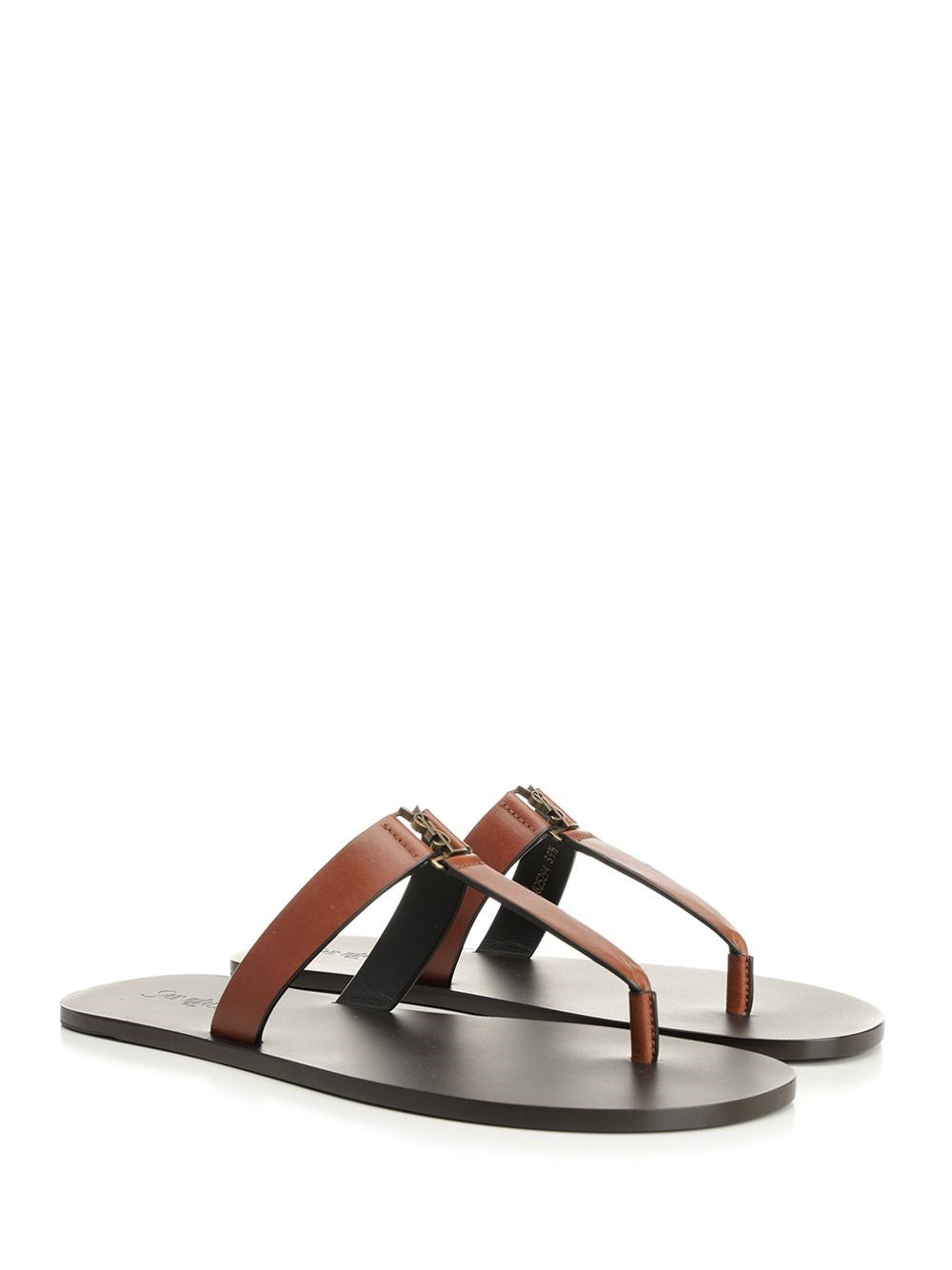 Saint Laurent Women Babylone Slippers In Smooth Leather SAINT LAURENT